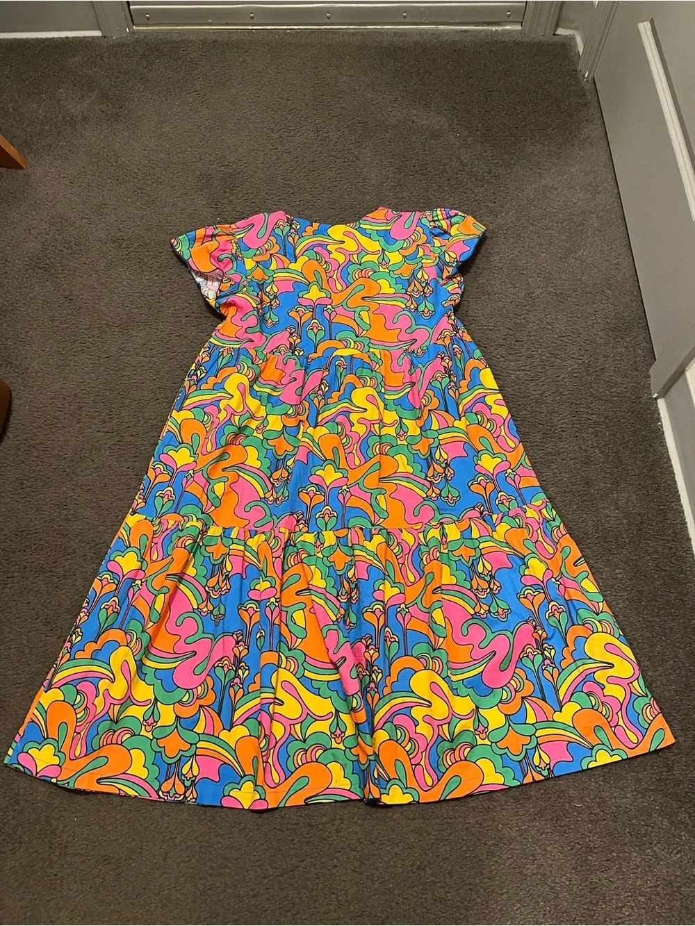 Nooworks The Frida Auderpopz Puff Sleeve Midi Dress - Picture 4 of 8